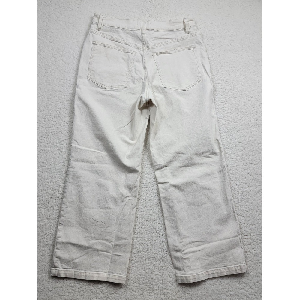 Madewell The Perfect Vintage Wide-Leg Jean Women 32 Off-White High Rise - Picture 2 of 11